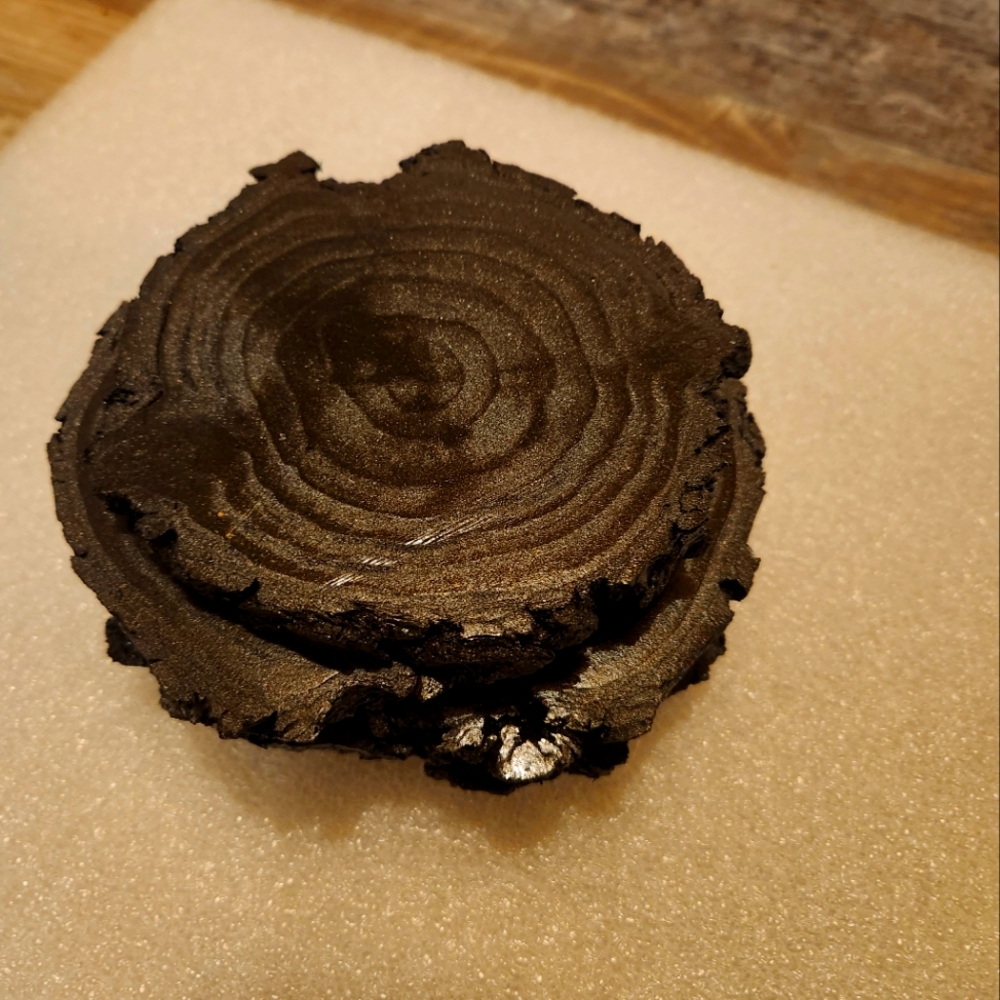 Brand New 6 Black Pine Coasters